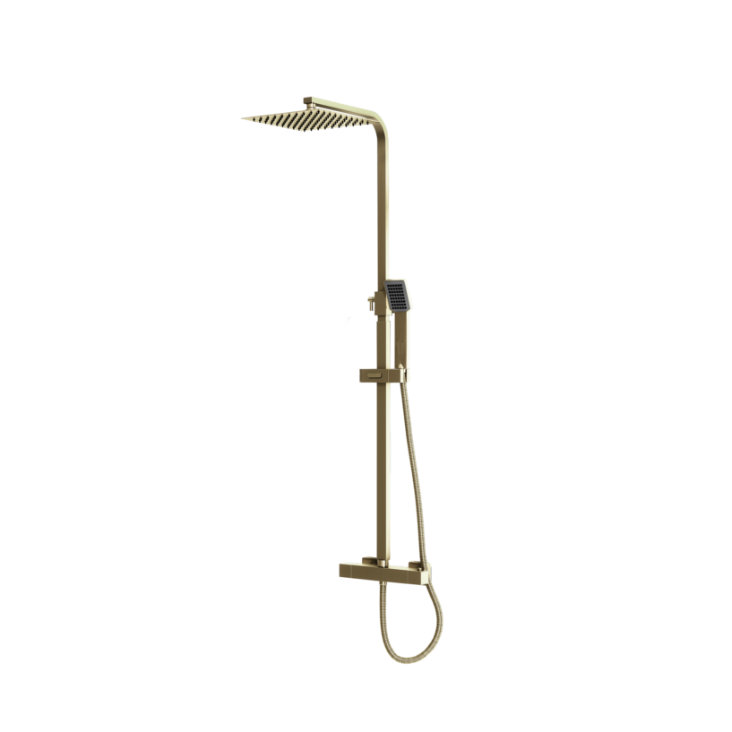Exposed Square Rigid Riser Shower