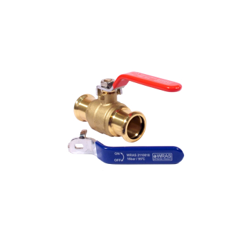 PM Press Water Lever Ball Valve Red/Blue Lever