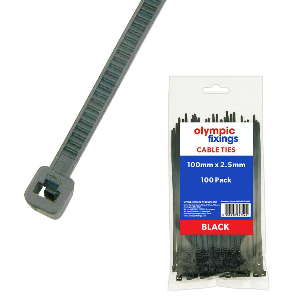 Cable Ties Natural 300mm x 4.8mm Bag 100