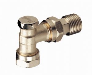 Danfoss 8mm / 10mm Angled Lockshield Valve 003L0204