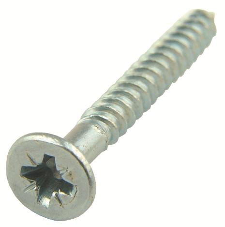 10 X 2" CSK Cross BZP Twin Hard Screw box 200