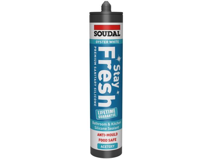 Soudal Stay Fresh Silicone RAL1013 Oyster 290ml