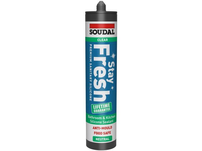Soudal Stay Fresh Silcone Silver Clear 290ml