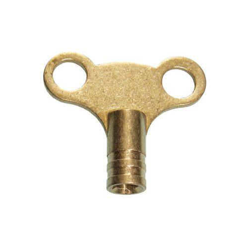 Brass Clock Type Radiator Bleed Key