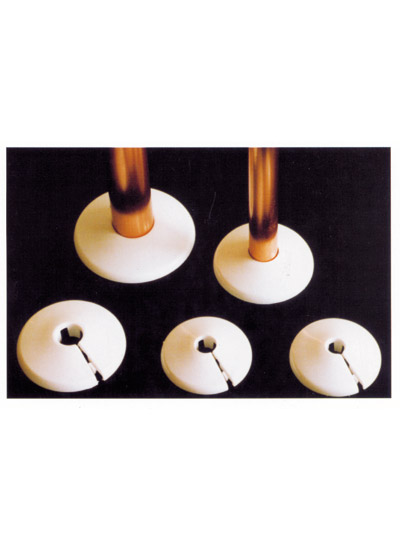 Talon pipe collar - white 42mm (single)