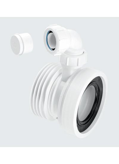 McAlpine Pan Connector WC-CON1V 110mm with 1.25" Vent Boss