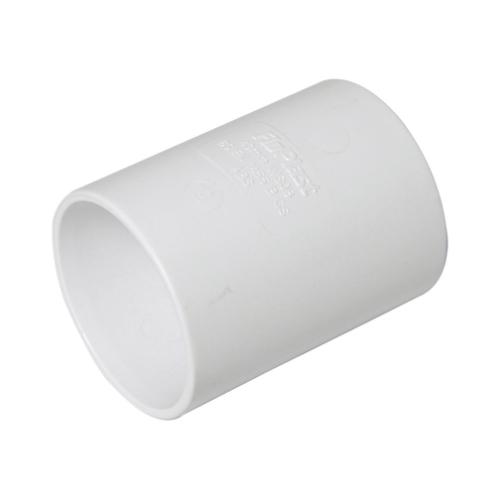 Solvent ABS straight coupling 50mm white