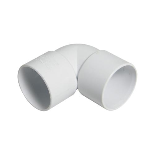 Solvent ABS 90 degree knuckle bend 50mm white