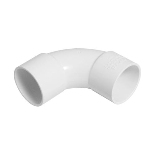 Solvent ABS 92.5 degree swept bend 40mm white