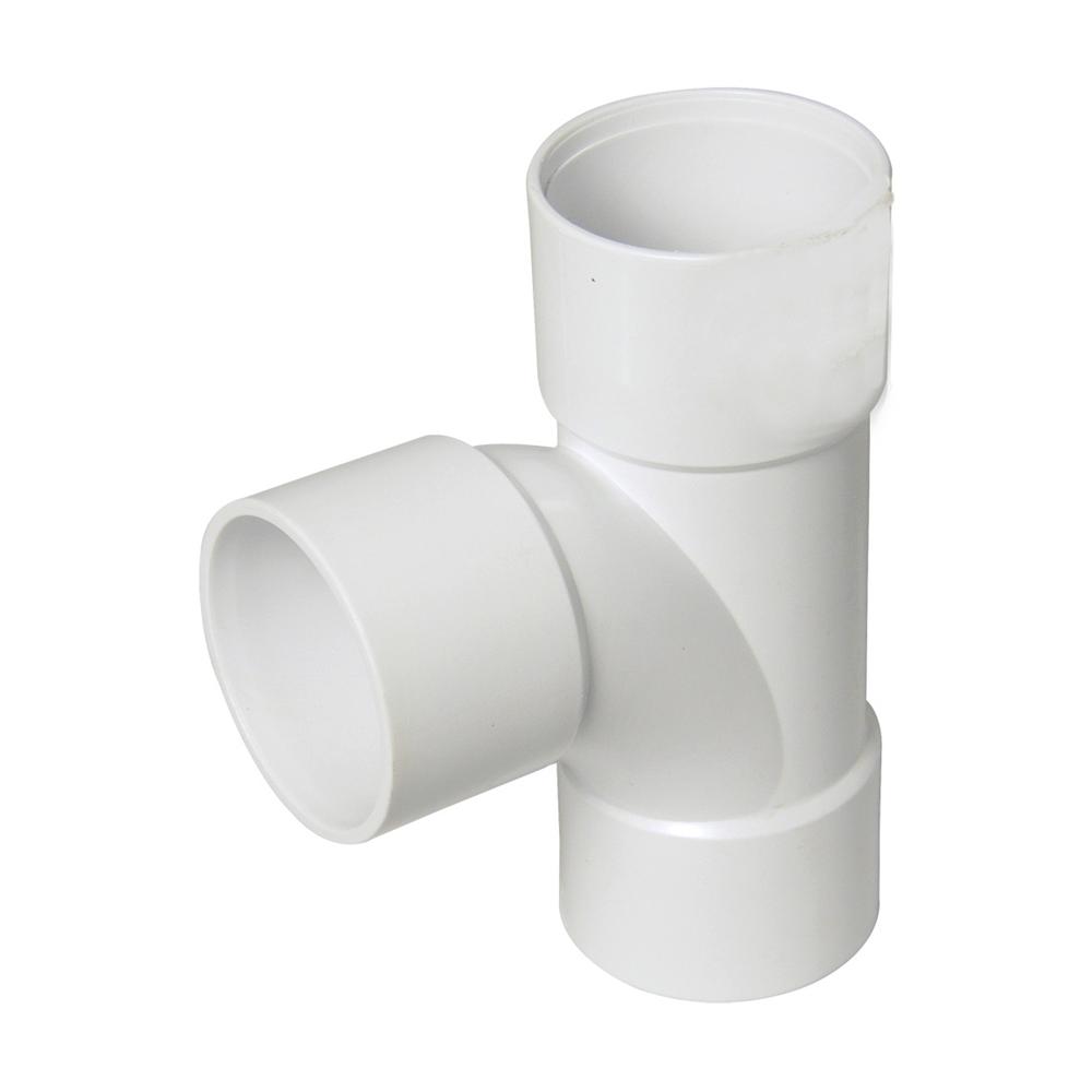 Solvent ABS swept tee 32mm white