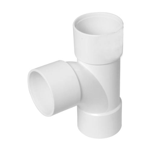Solvent ABS swept tee 40mm white