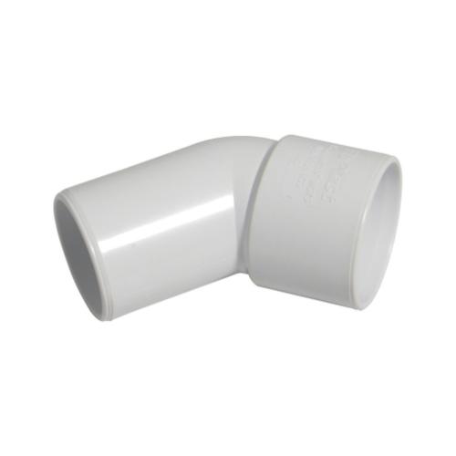 Solvent ABS 32mm Conversion Street 135 degree Bend White