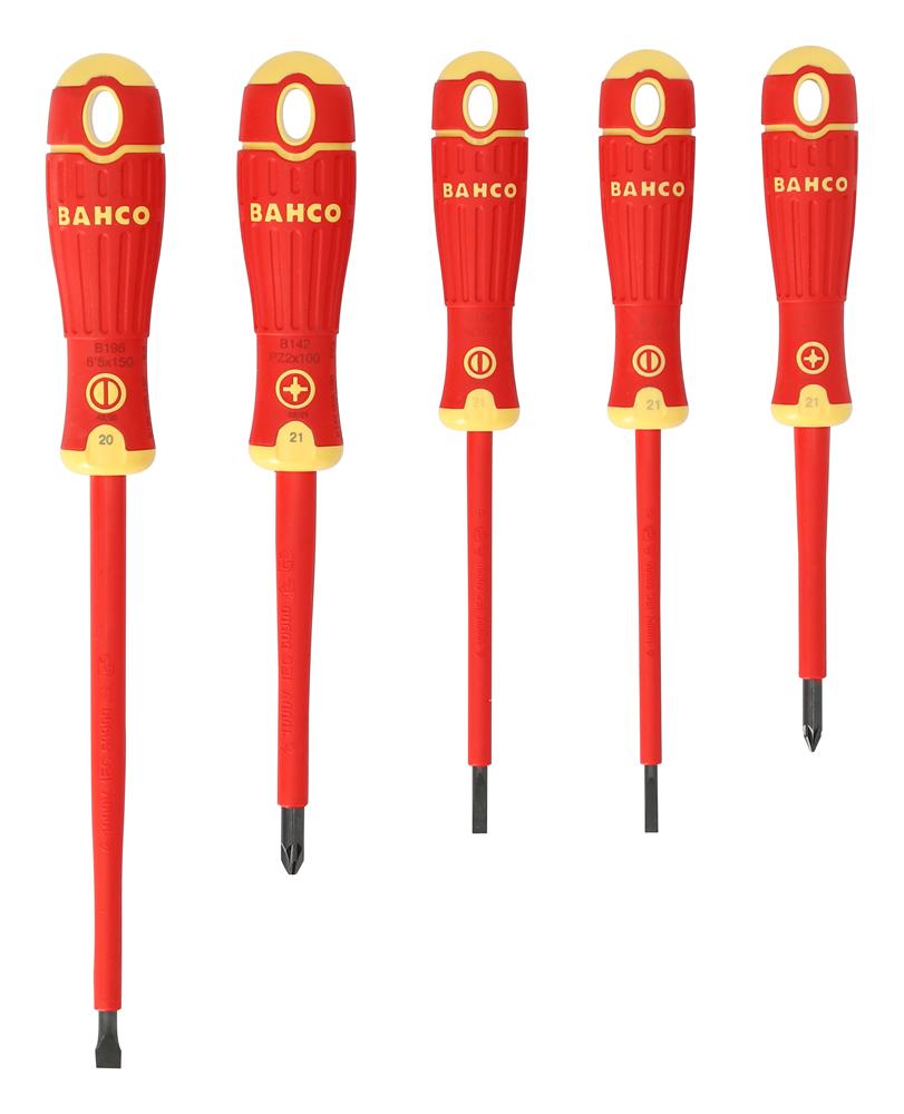 BAHCO 5 PIECE VDE INSULATED SCREWDRIVER SET