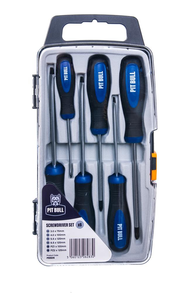 PIT BULL 6 PIECE SCREWDRIVER SET