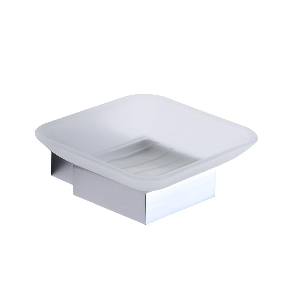 Alphi Square Chrome Soap Dish Holder