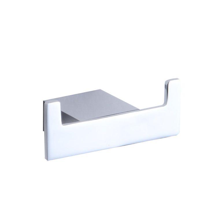 Alphi Square Robe Hook Chrome