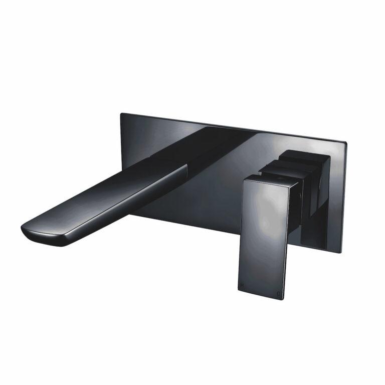 Black Mura Wall Mounted Bath Filler 