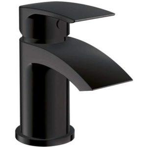 Belle Matt Black Mono Basin Mixer c/w Waste