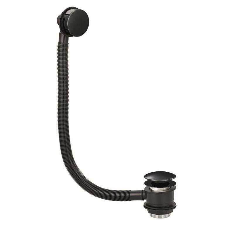 Bath Pop-Up Waste with Overflow Black