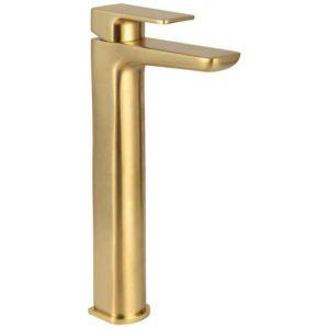 Mura Tall Basin Mono Mixer Brushed Brass (no waste)
