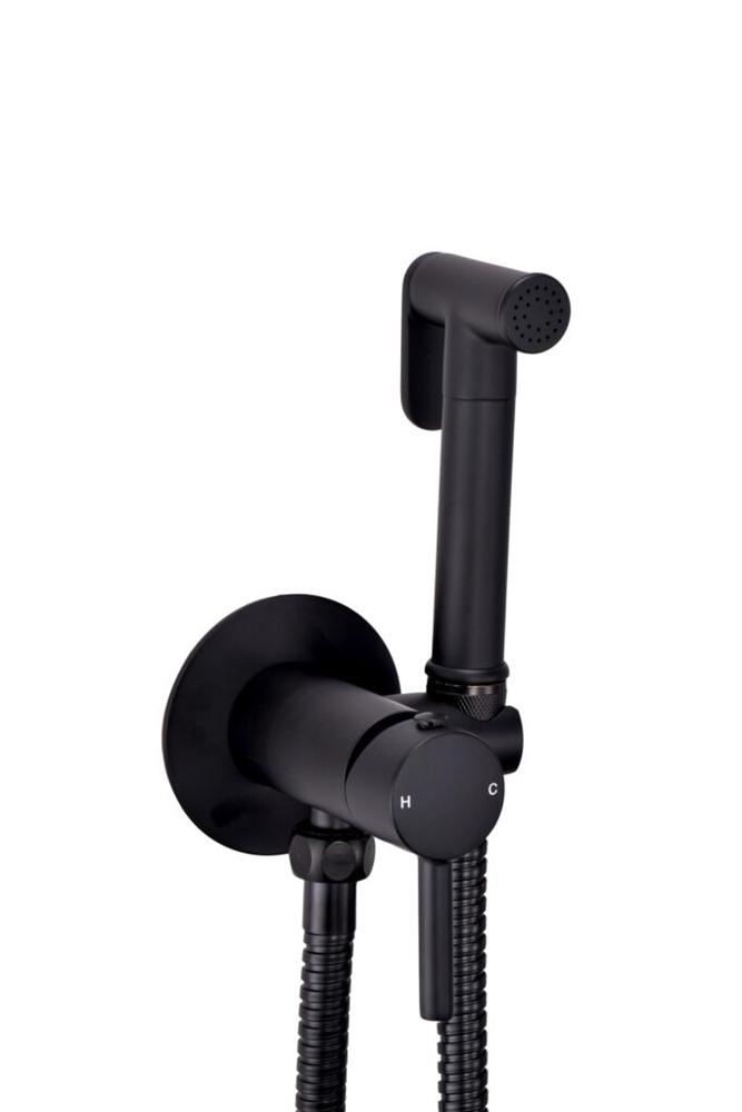 PM Integrated Douche Valve Black
