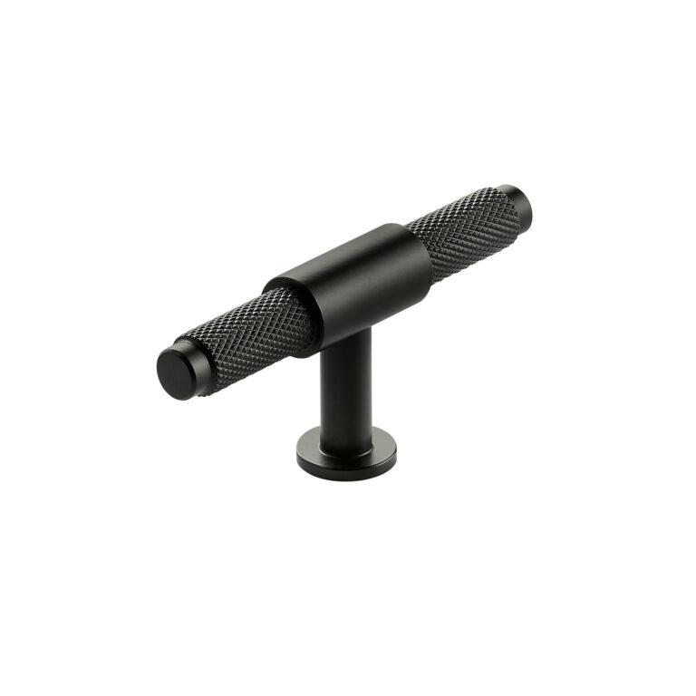 PM Knurled T Bar 95mm Handle Black