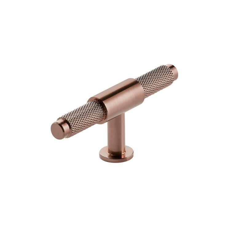 PM Knurled T Bar 95mm Handle Brushed Bronze