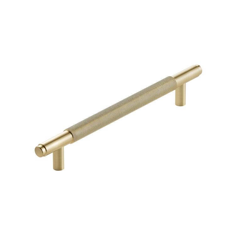 PM Knurled 250mm Handle Brushed Brass