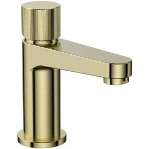 Koka Mono Basin Mixer Tap Brushed Brass (No Waste)