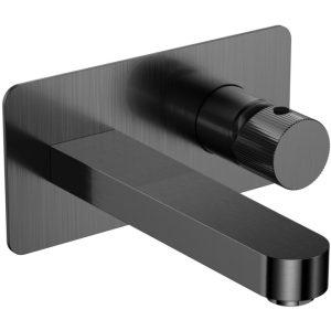 Koka Wall mounted Tap Gunmetal No Waste