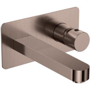 Koka Wall mounted Tap Brushed Bronze No Waste