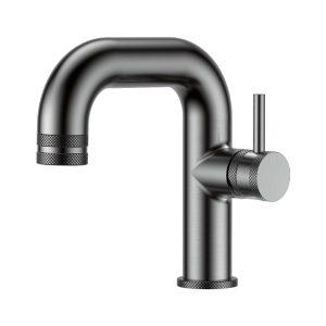 Cora Side Lever Basin Mono Mixer Gunmetal (no waste)