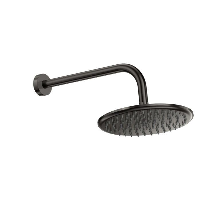 Cora Shower Arm & Head Round Gunmetal