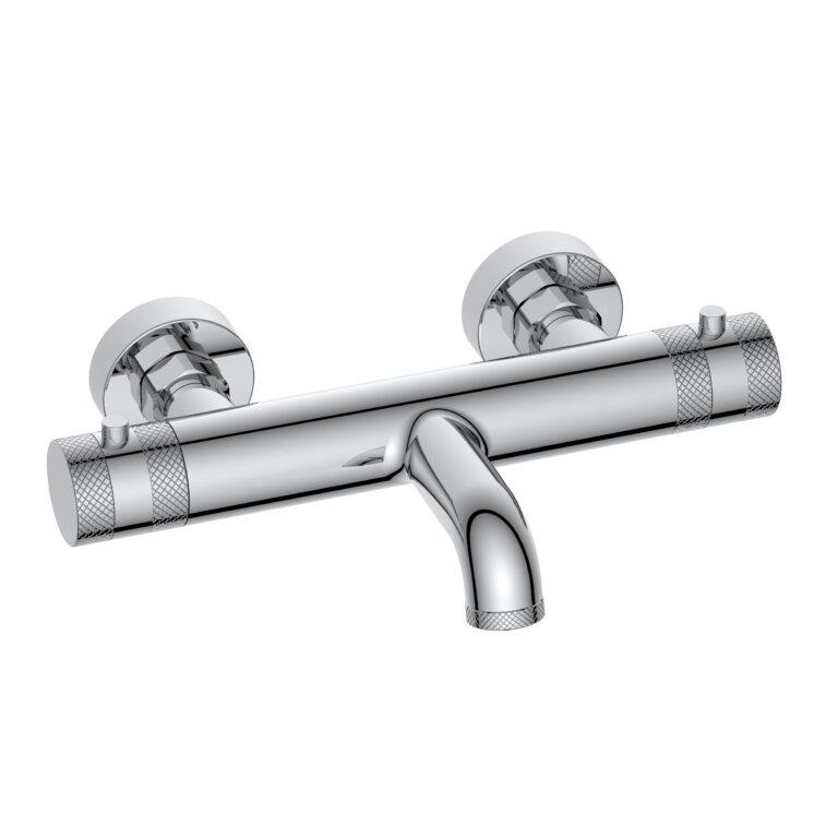 Cora Thermostatic Bath Filler 1 Outlet Chrome