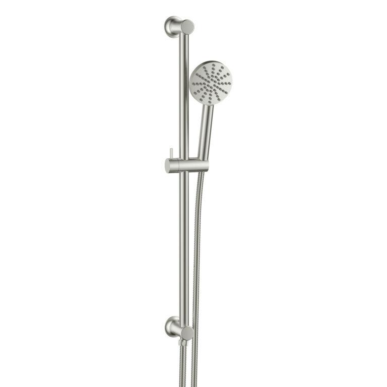 Cora Riser Rail Hose Kit Brushed Nickel Integrated Outlet