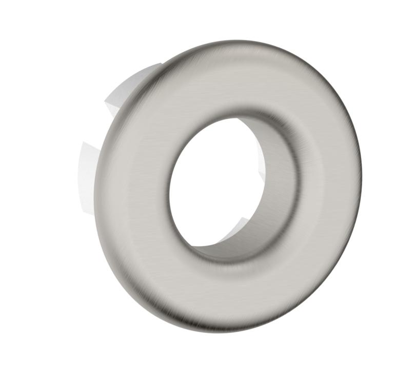 PM Brushed Nickel Round Overflow Insert