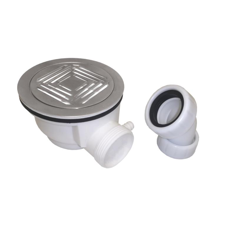PM 90mm Fast Flow Shower Waste Brushed Nickel