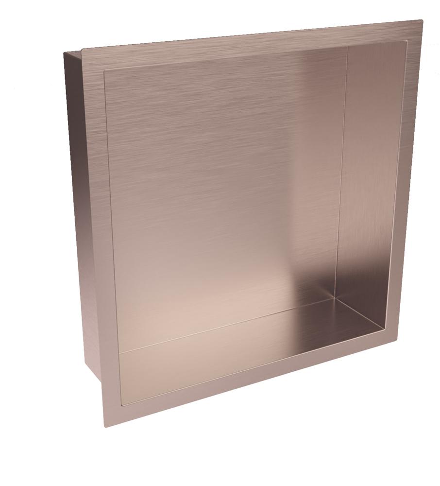 PM Inset Shower Niche 300mm x 300mm Brushed Bronze