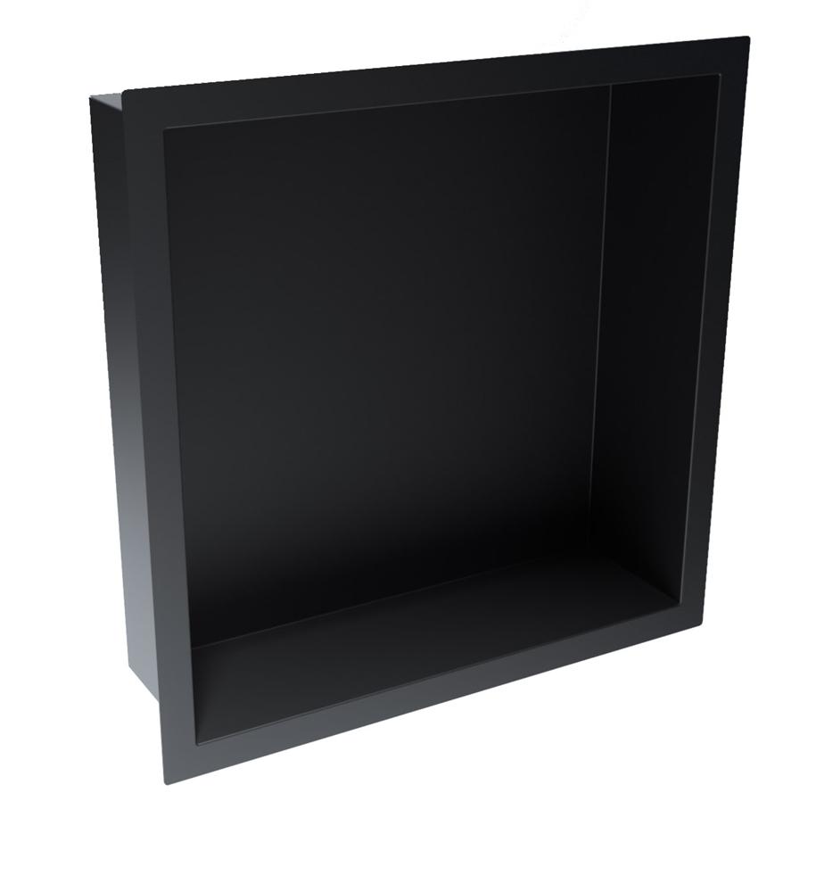 PM Inset Shower Niche 300mm x 300mm Matt Black