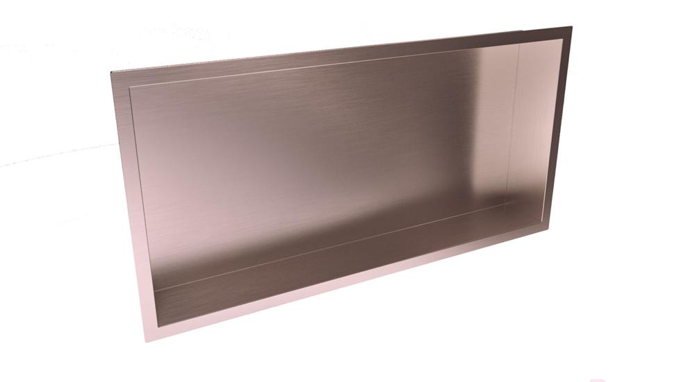 PM Inset Shower Niche 600mm x 300mm Brushed Bronze