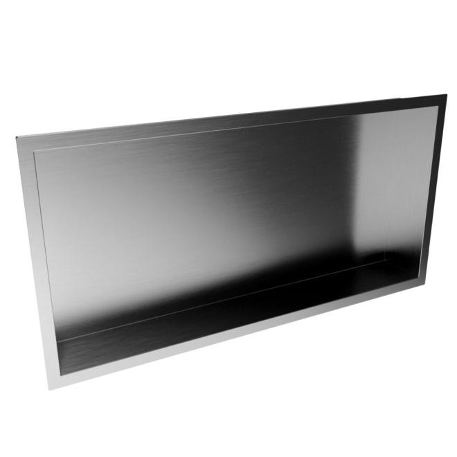 PM Inset Shower Niche 600mm x 300mm Gunmetal