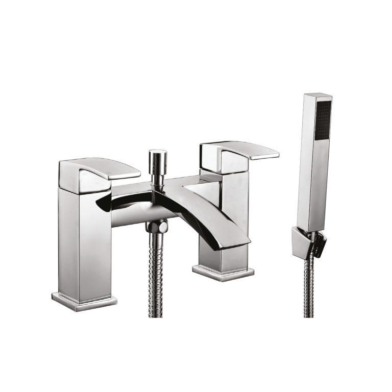 Ascent Bath Shower Mixer with Shower Kit & Wall Bracket Chrome