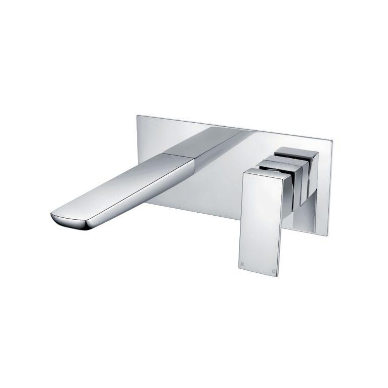 Mura Chrome Wall Mounted Basin Mixer
