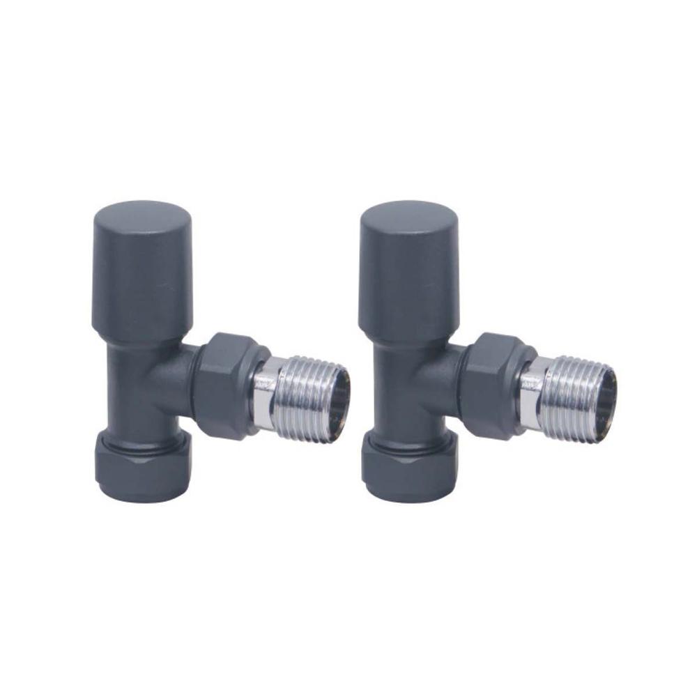 PM Gunmetal Radiator Valve Angled 15mm (Pair)