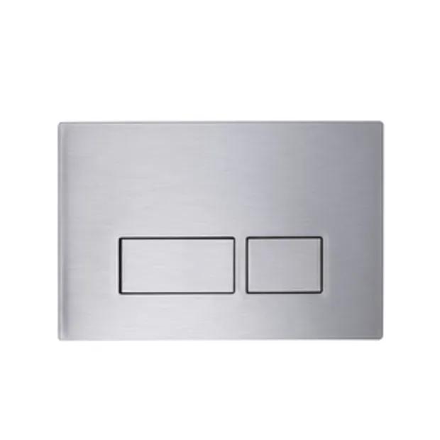 Roper Rhodes Plaza Square Dual Flush Plate - Stainless Steel