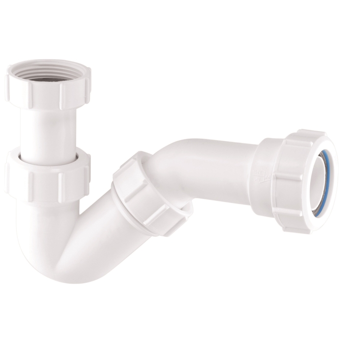 McAlpine BT2 Adjustable Inlet Tubular Swivel 'P' Trap (19mm Seal) 1.5"