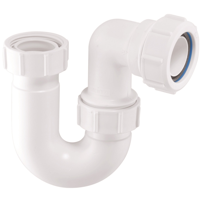 McAlpine BT3 Tubular Swivel Low Inlet 'P' Trap 1.25"