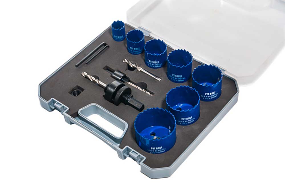 PITBULL 12 PIECE PLUMBERS BI-METAL HOLESAW KIT