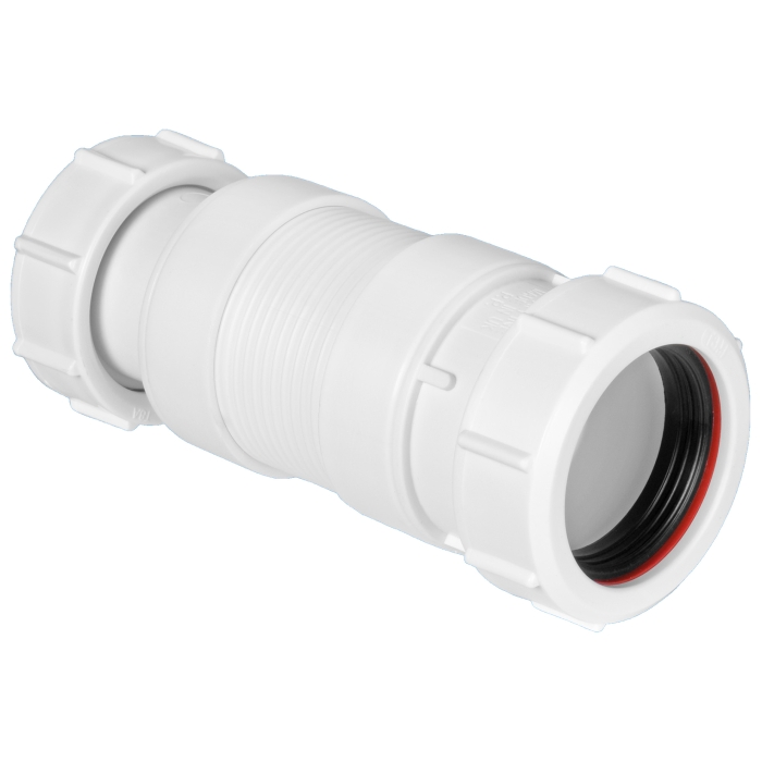 McAlpine MINIFLEX-5 Short Miniflex Flexible Connectors 1.5" Universal Compression Connection X 1.5" Plain Spigot