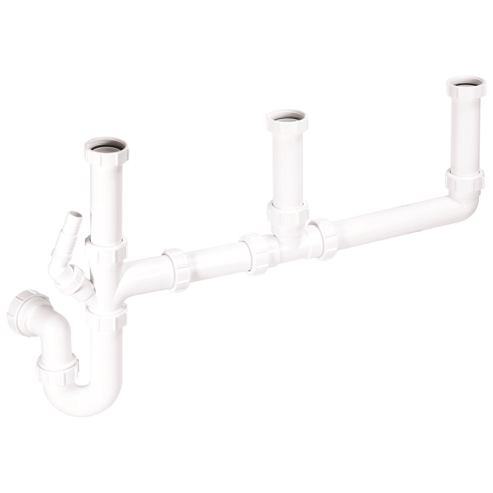 McAlpine SK3 Three bowl Sink Kit 1.5"